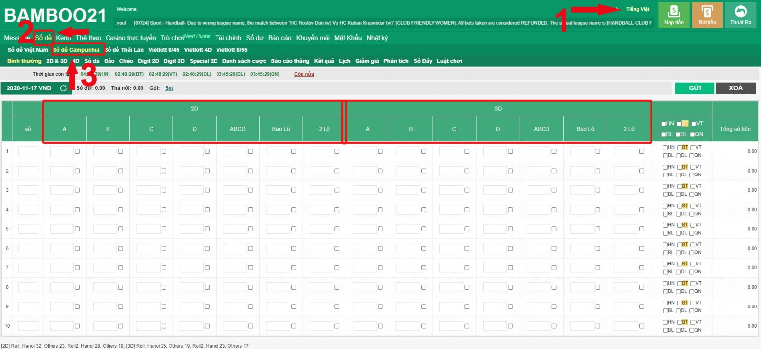 Hướng Dẫn Chơi Số Đề Campuchia BamBoo21
