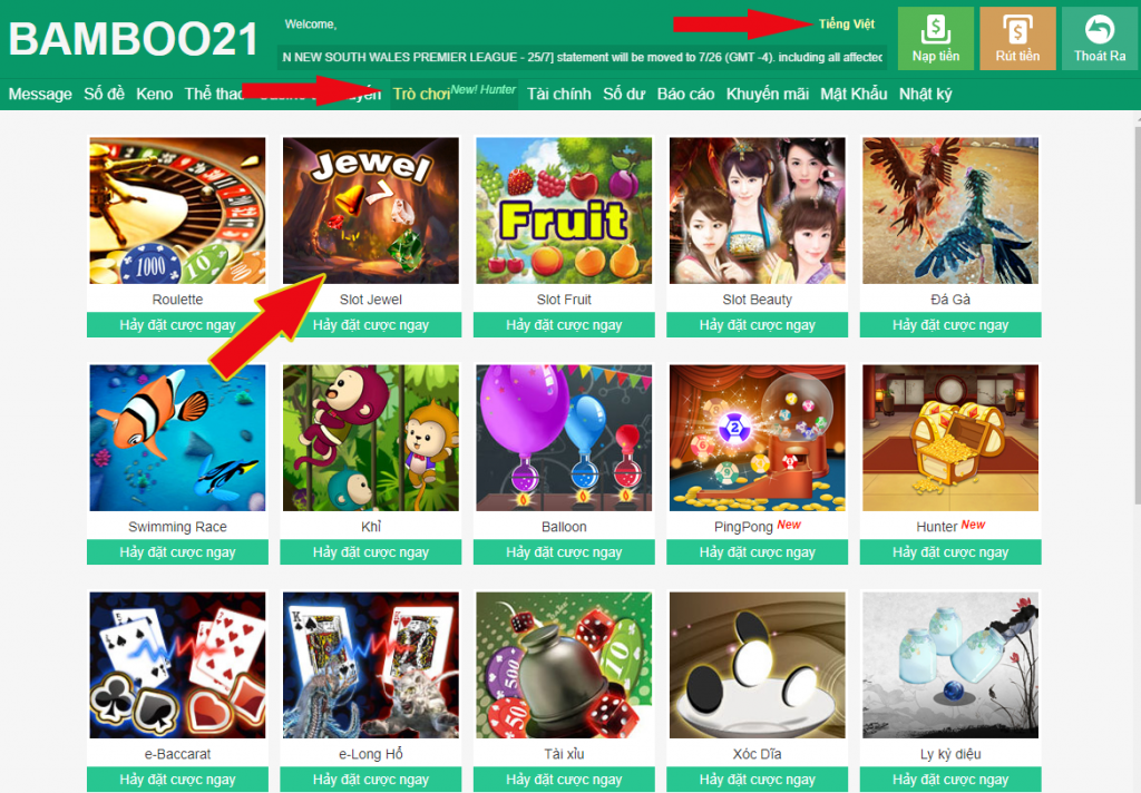 Đăng Nhập Vào Game Slot Jewel BamBoo21